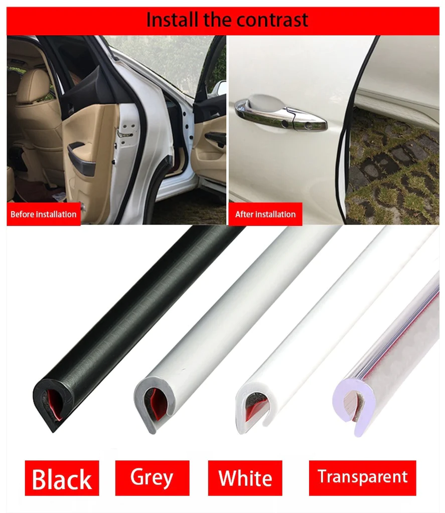 Edge Protection and Moulding Strip Rubber Scratch Protector for Car Doors