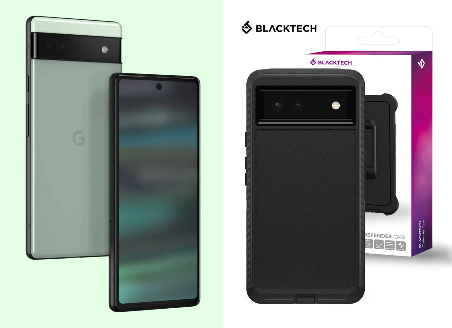 New Google Pixel 6a Defence Grade Multi-layer Defender Case