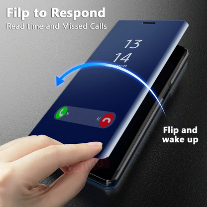 AUZONE Smart View Flip Case for Samsung Galaxy.