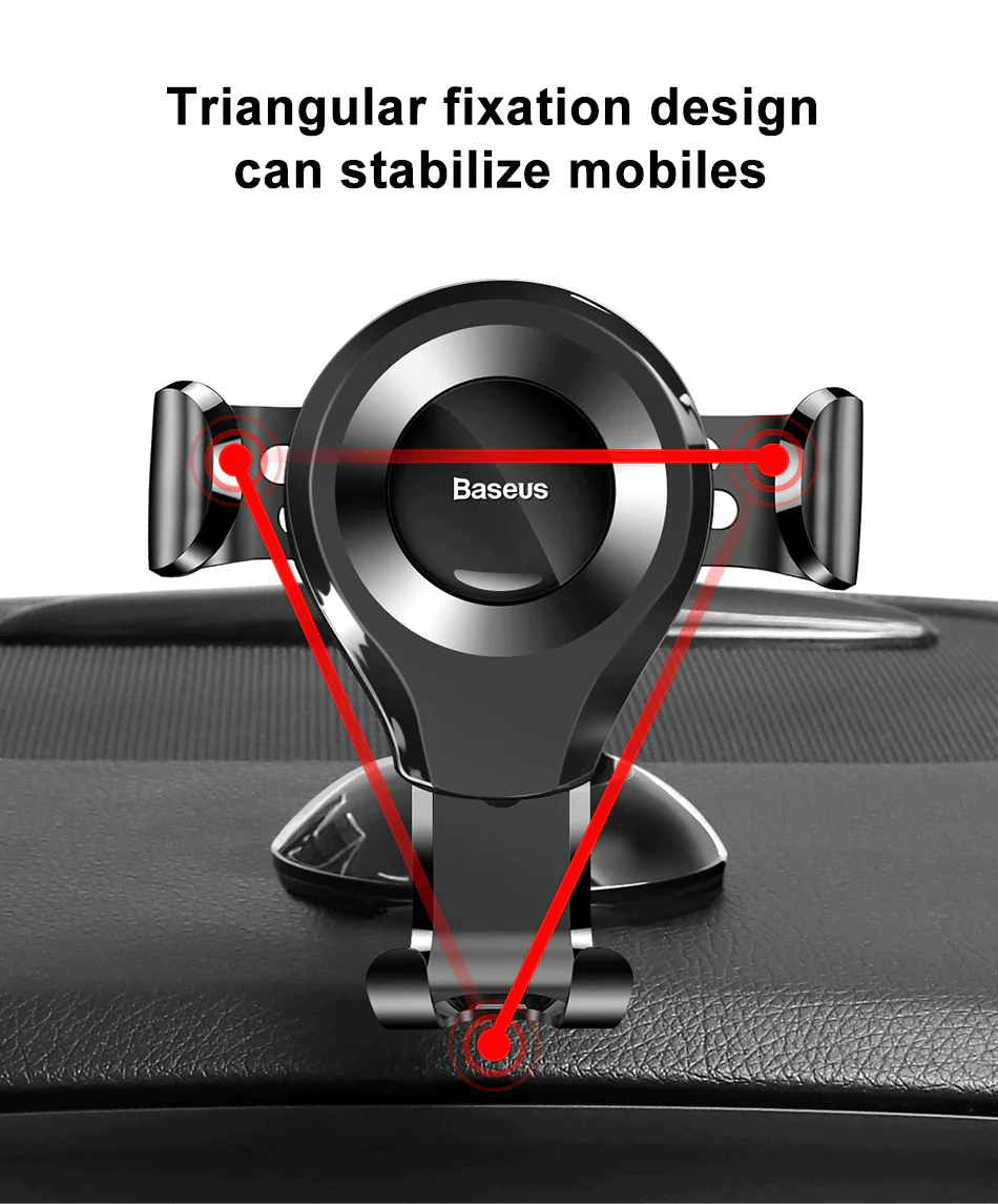 Baseus 360° Rotation Suction Type Car Phone Holder