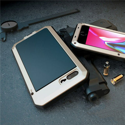 STUBBORN ARMOR - Heavy Duty Waterproof Full Body Metal Case for iPhone 6/7/8/ X Series