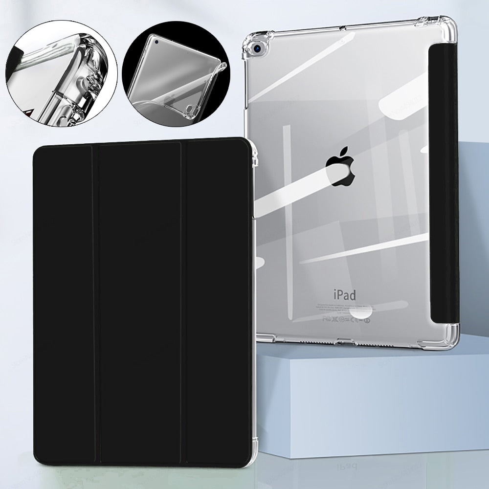 AUZONE Tri-Fold Transparent Case for Apple iPad Mini