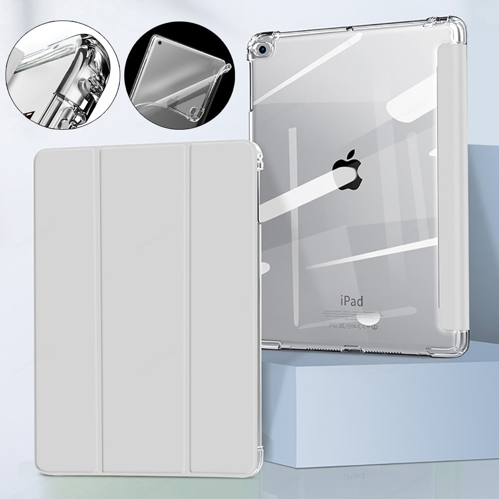 AUZONE Tri-Fold Transparent Case for Apple iPad Mini