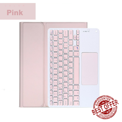 AUZONE Smart Case for iPad 9.7" 5th 6th Gen.  iPad 10.2" 7th 8th 9th Gen. Combines a precision trackpad and Bluetooth Keyboard.