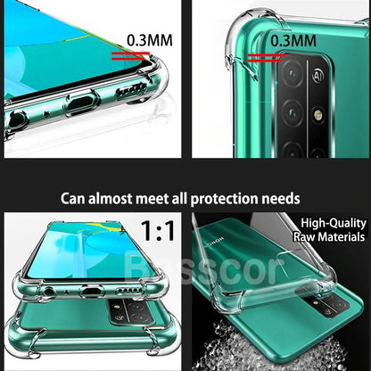 Luxury Silicone Clear Phone Case For Samsung Galaxy