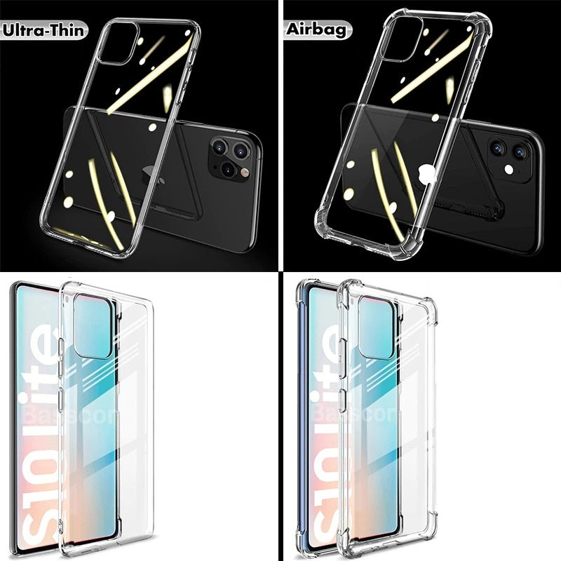 Luxury Silicone Clear Phone Case For Samsung Galaxy