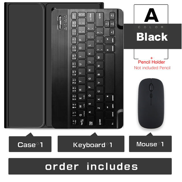 3 in 1 Silicon Honey Comp Breathable iPad Case with KEYBOARD and MOUSE