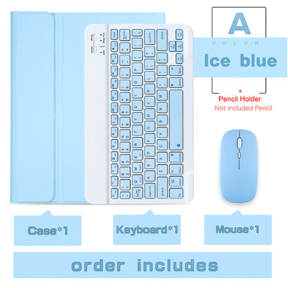 3 in 1 Silicon Honey Comp Breathable iPad Case with KEYBOARD and MOUSE