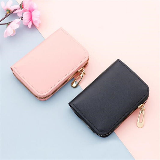 Business Card Holder Genuine Leather Credit Card Holder.