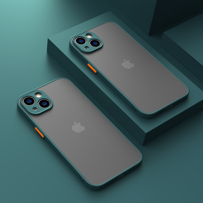 Luxury Matte Shockproof and Transparent Case with Camera Protection [iPhone X Series]