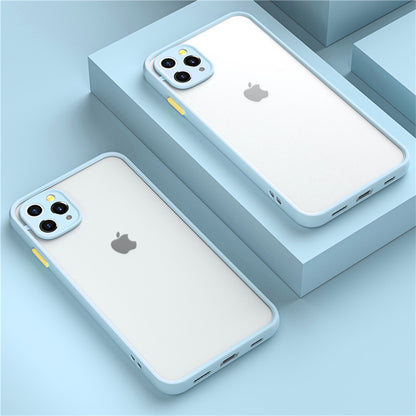 Luxury Matte Shockproof and Transparent Case with Camera Protection [iPhone13]