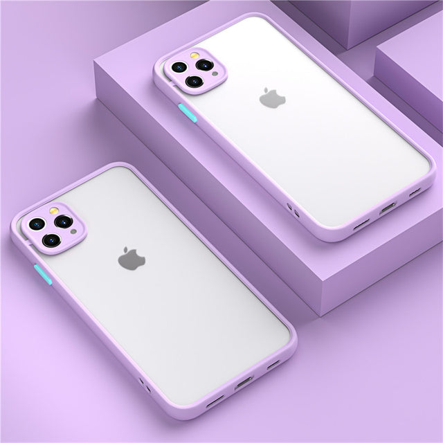 Luxury Matte Shockproof and Transparent Case with Camera Protection [ iPhone 11 ]