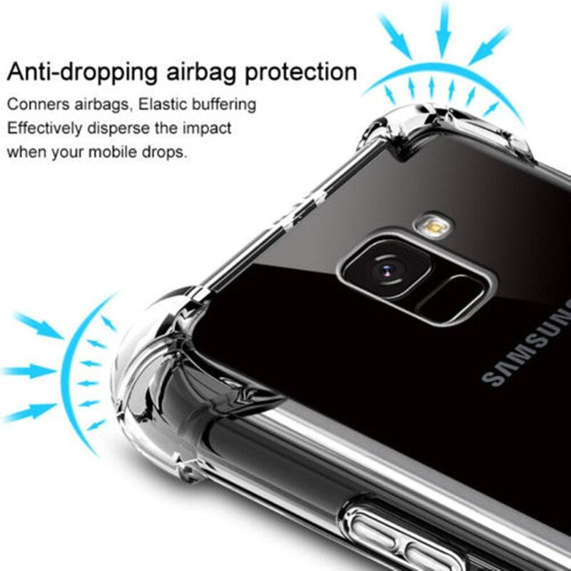 Luxury Silicone Clear Phone Case For Samsung Galaxy